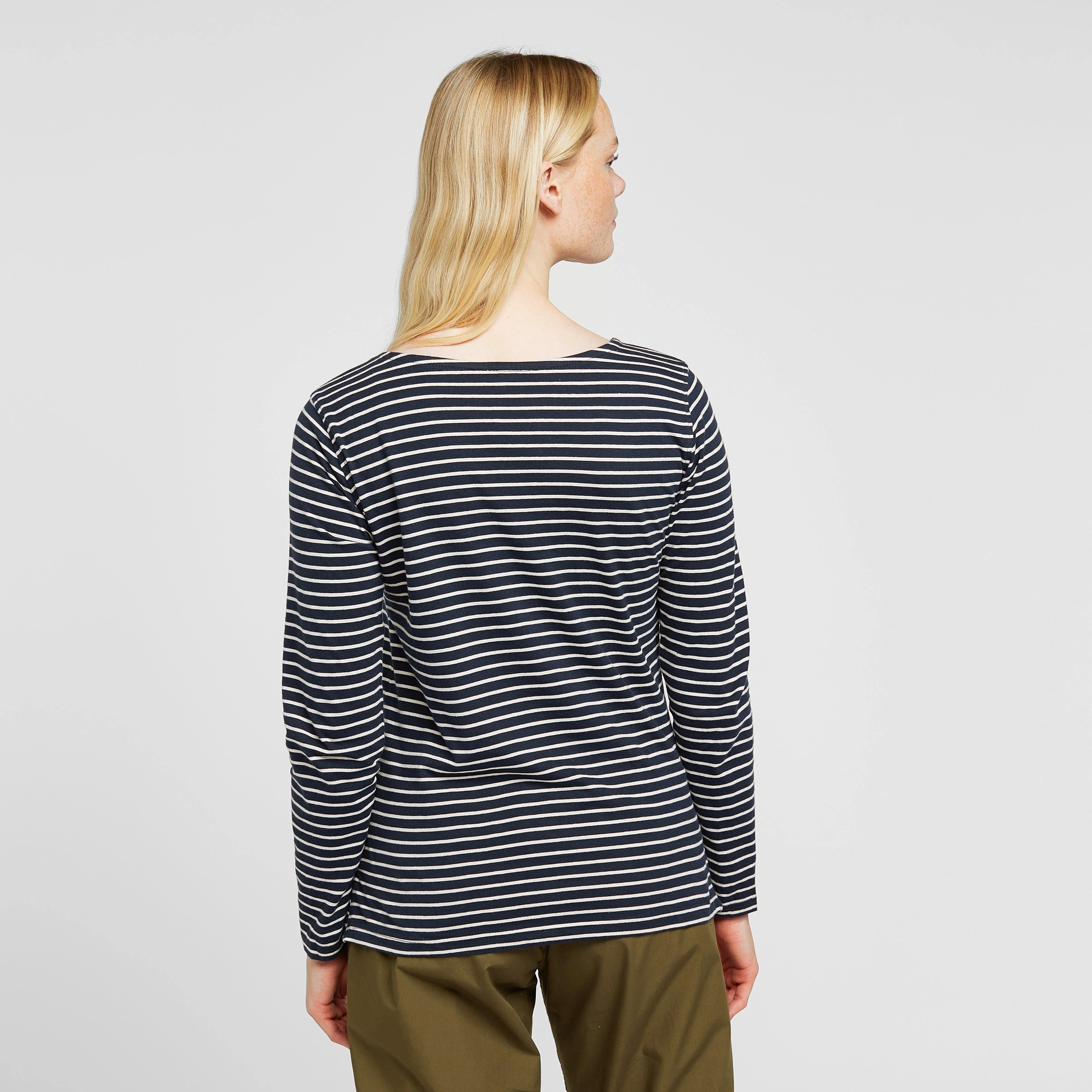 Women's Fernanda Long Sleeve Top Navy White Stripe - Image 2