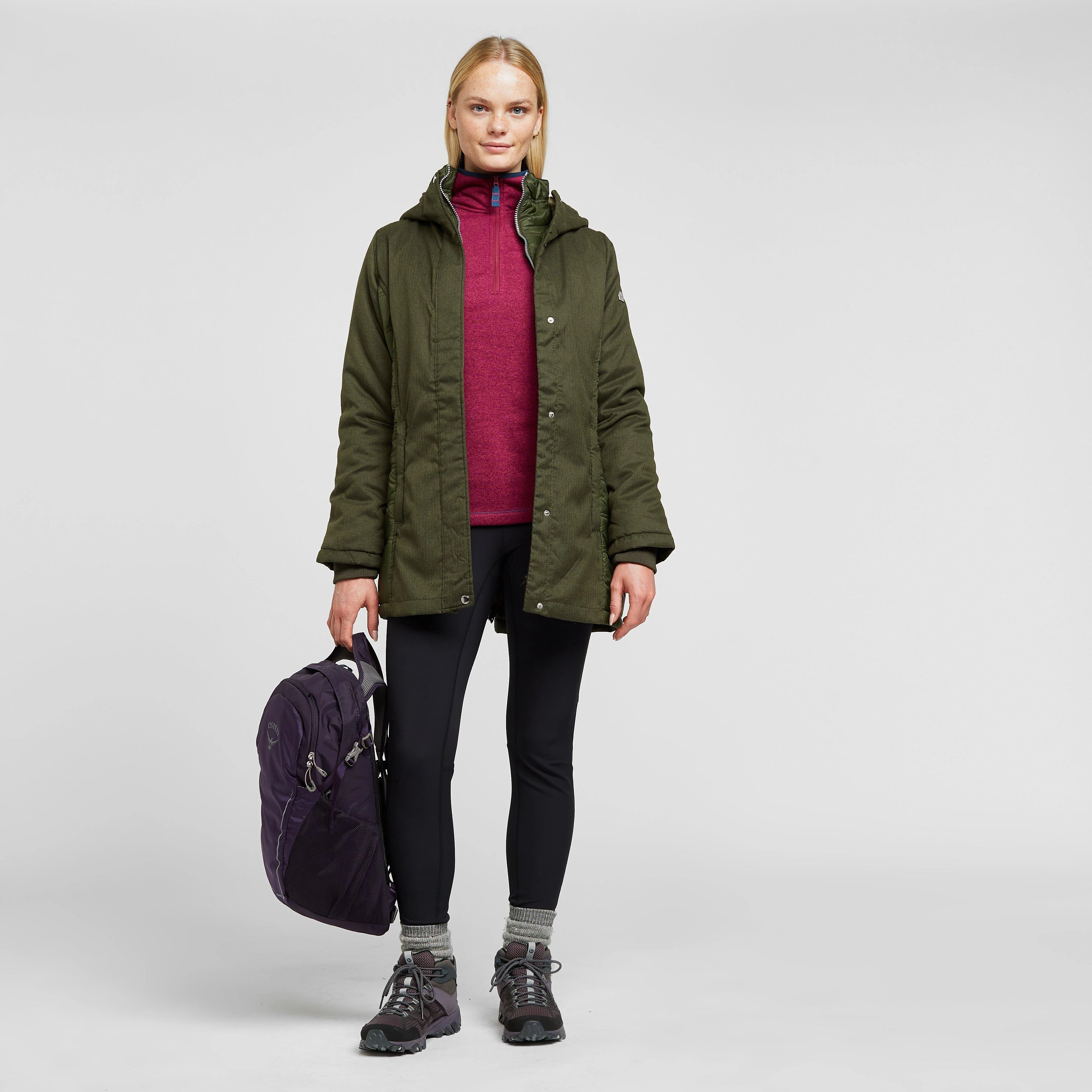 Womens Kennedie Insulated Jacket Khaki - Image 3