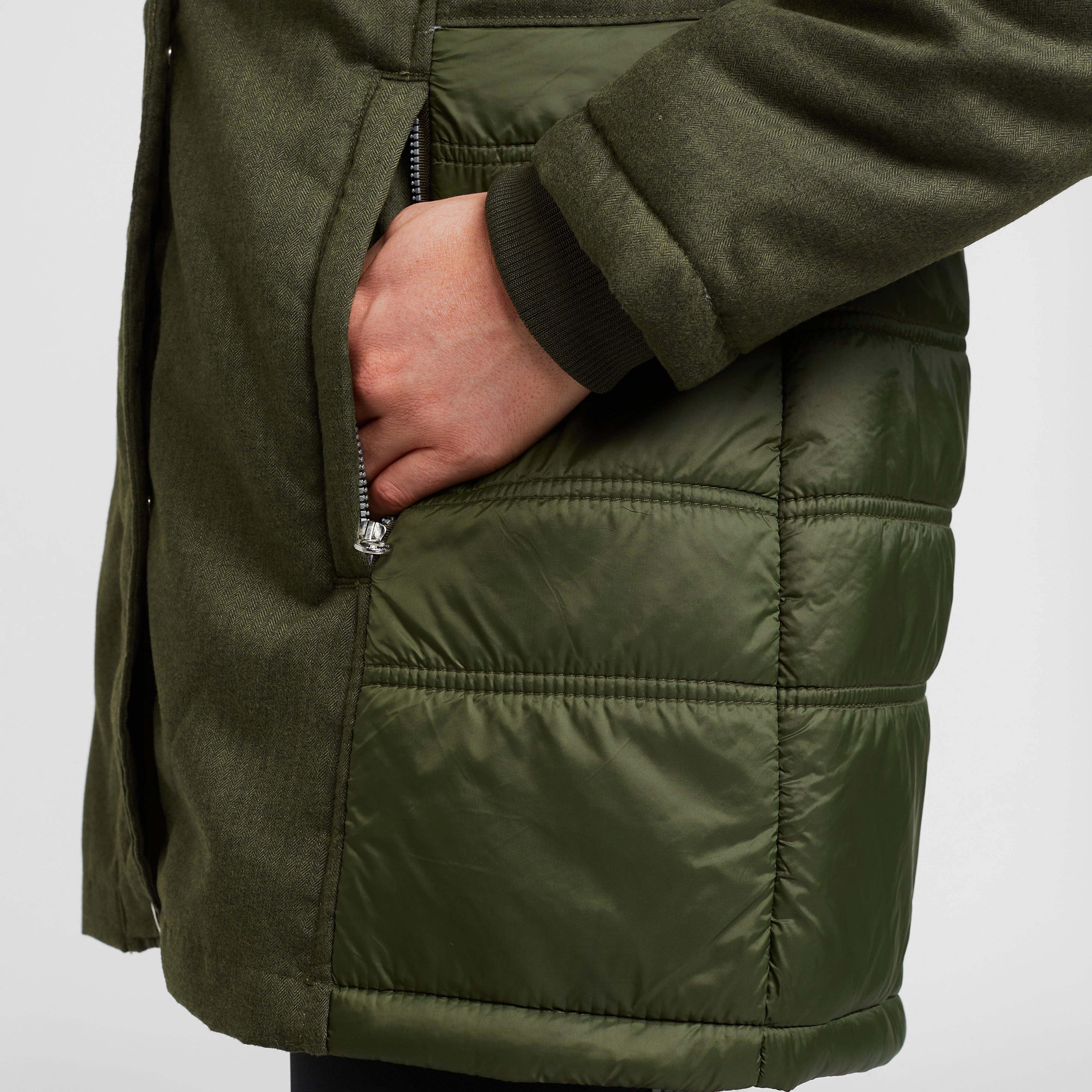 Womens Kennedie Insulated Jacket Khaki - Image 7