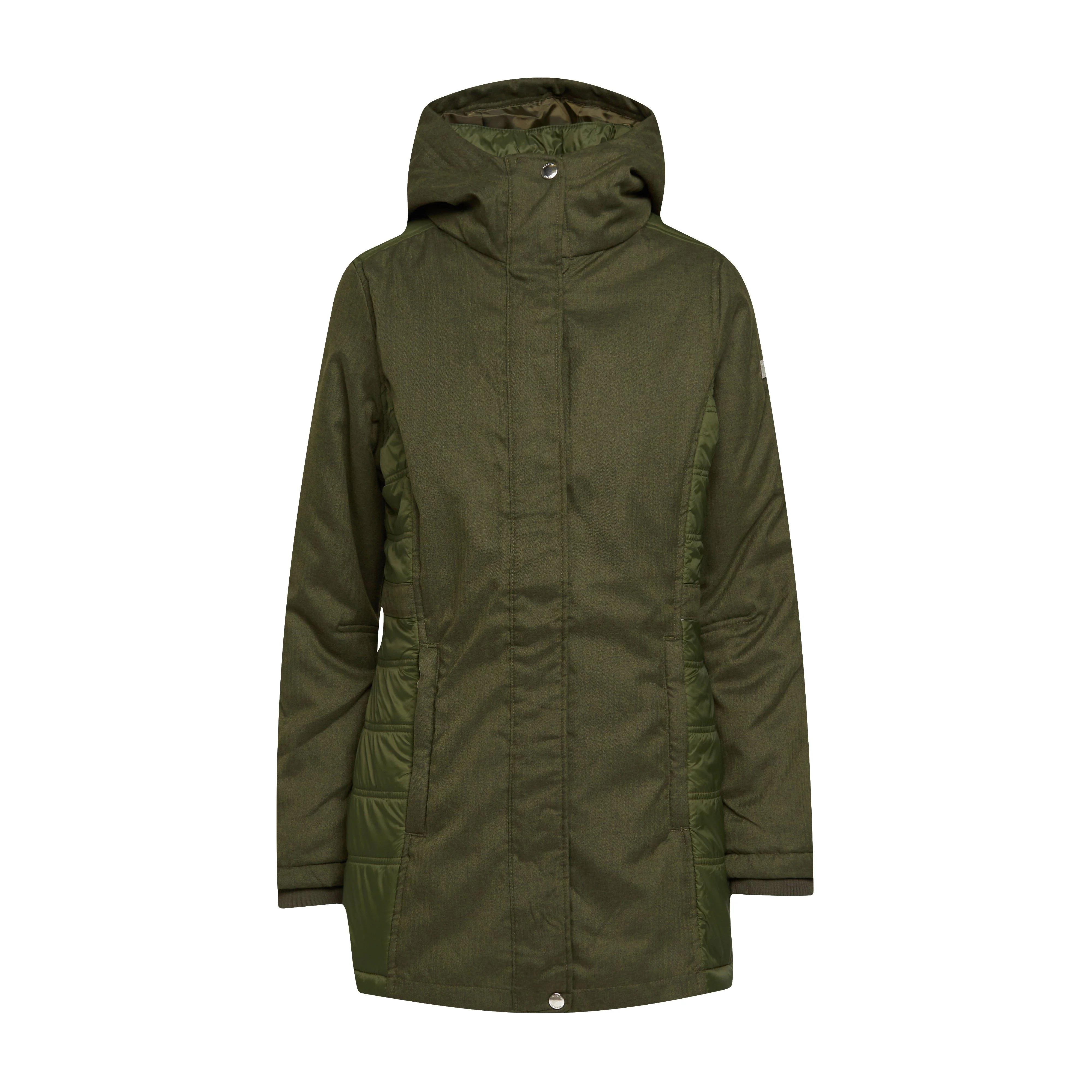 Womens Kennedie Insulated Jacket Khaki - Image 8