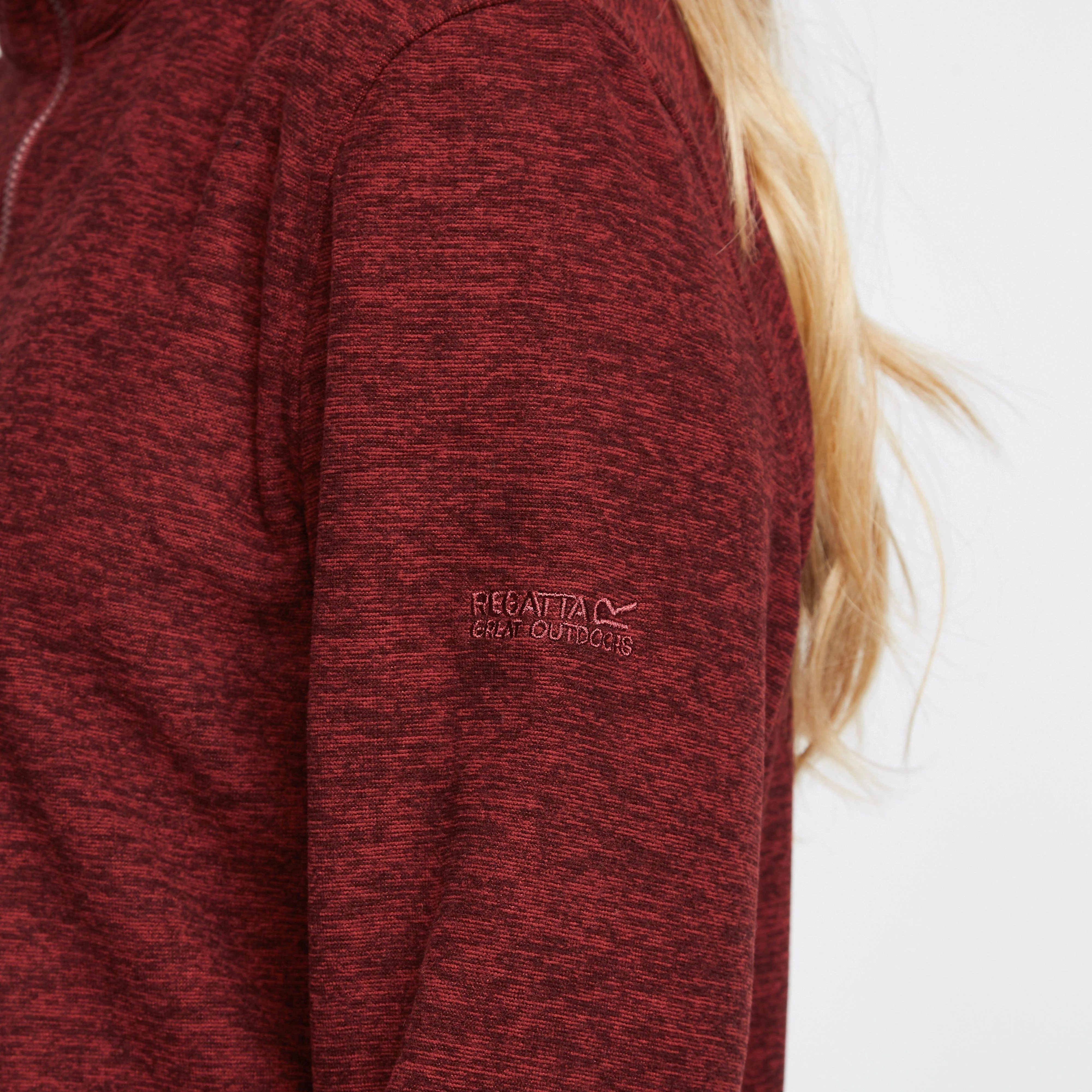 Womens Kizmit Half-Zip Fleece Red - Image 5