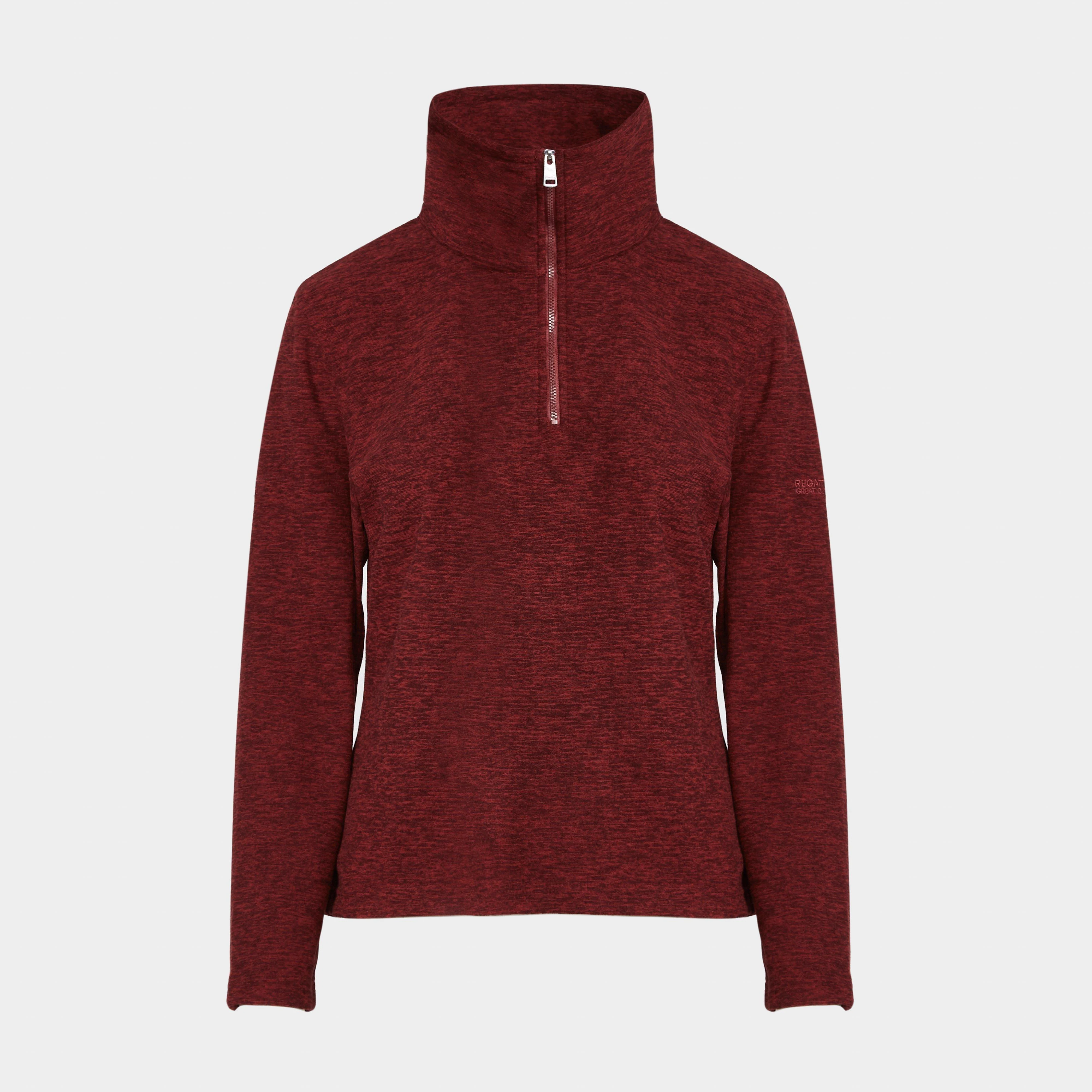 Womens Kizmit Half-Zip Fleece Red - Image 6