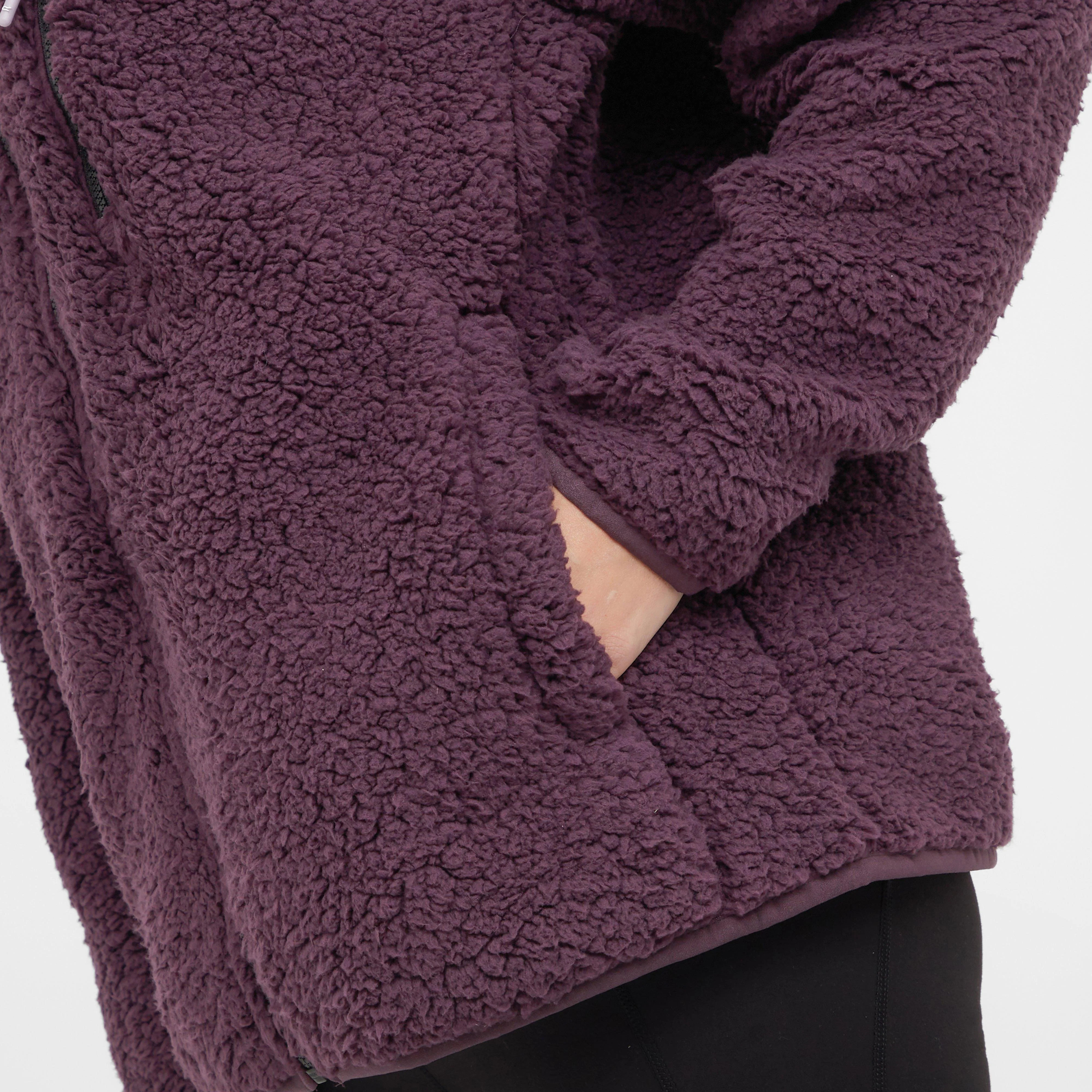 Womens Ria Fluffy Full Zip Fleece Deep Plum - Image 5
