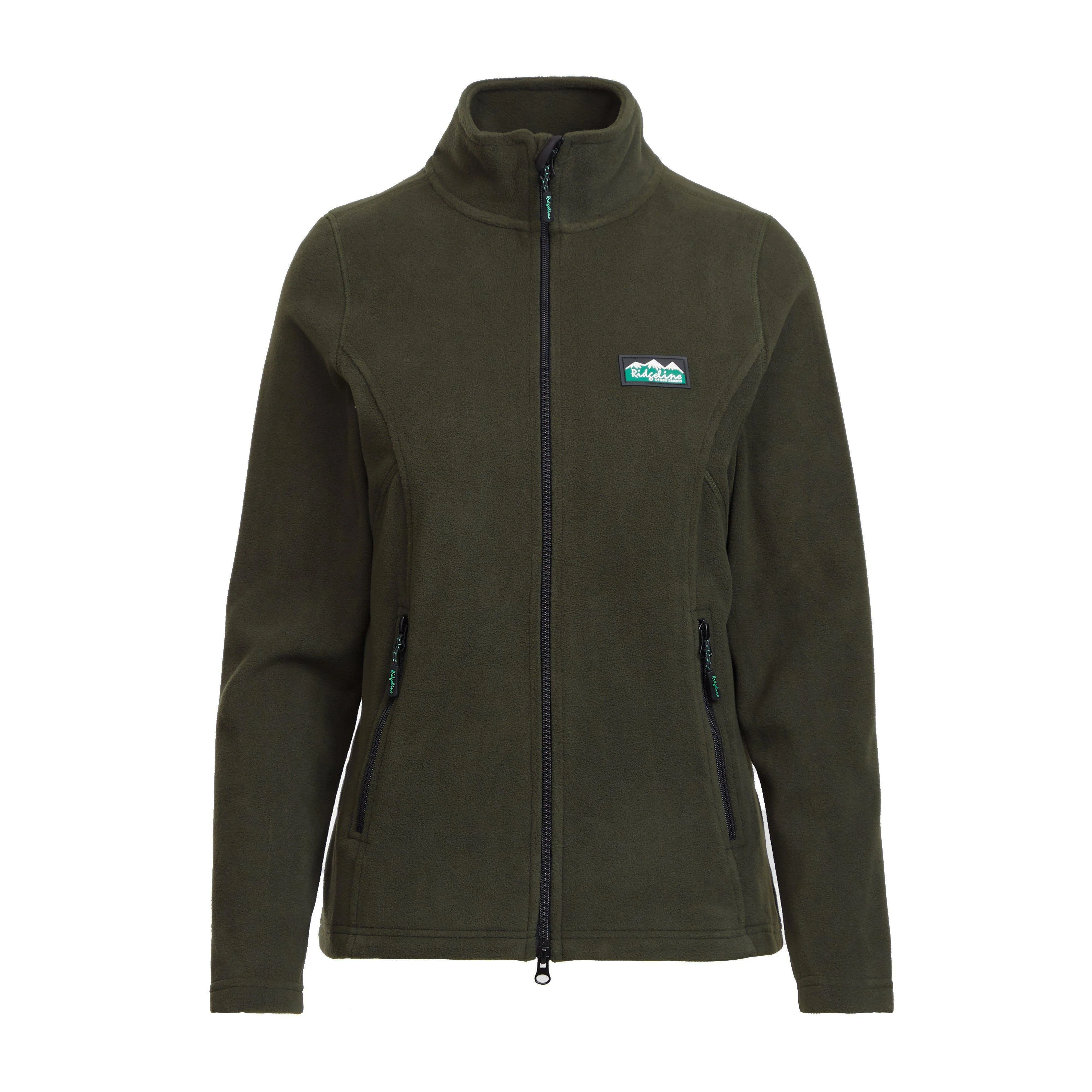 Womens Faroe Fleece Jacket Deep Forest - Image 7