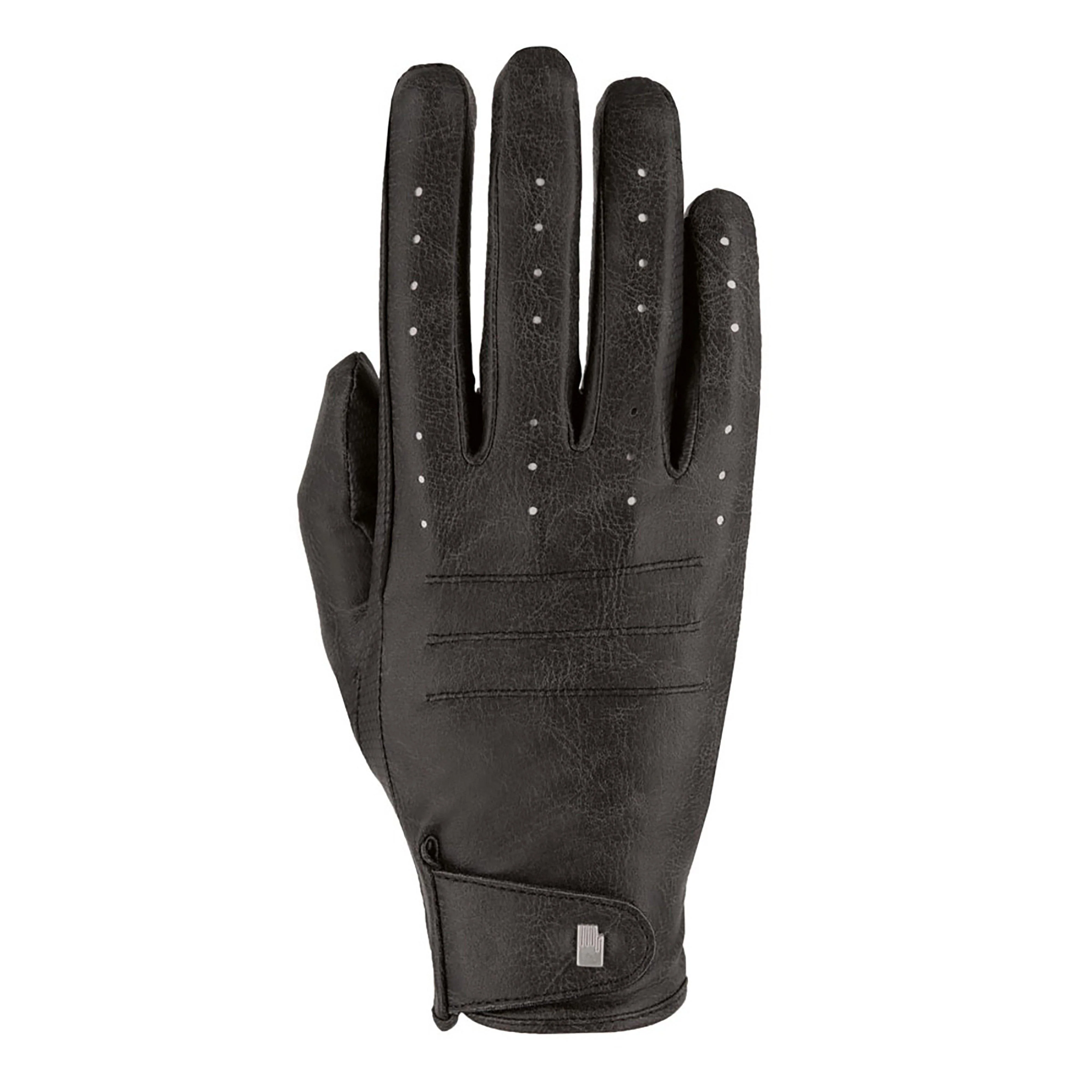 Malaga Riding Gloves Stonewashed Black - Image 3
