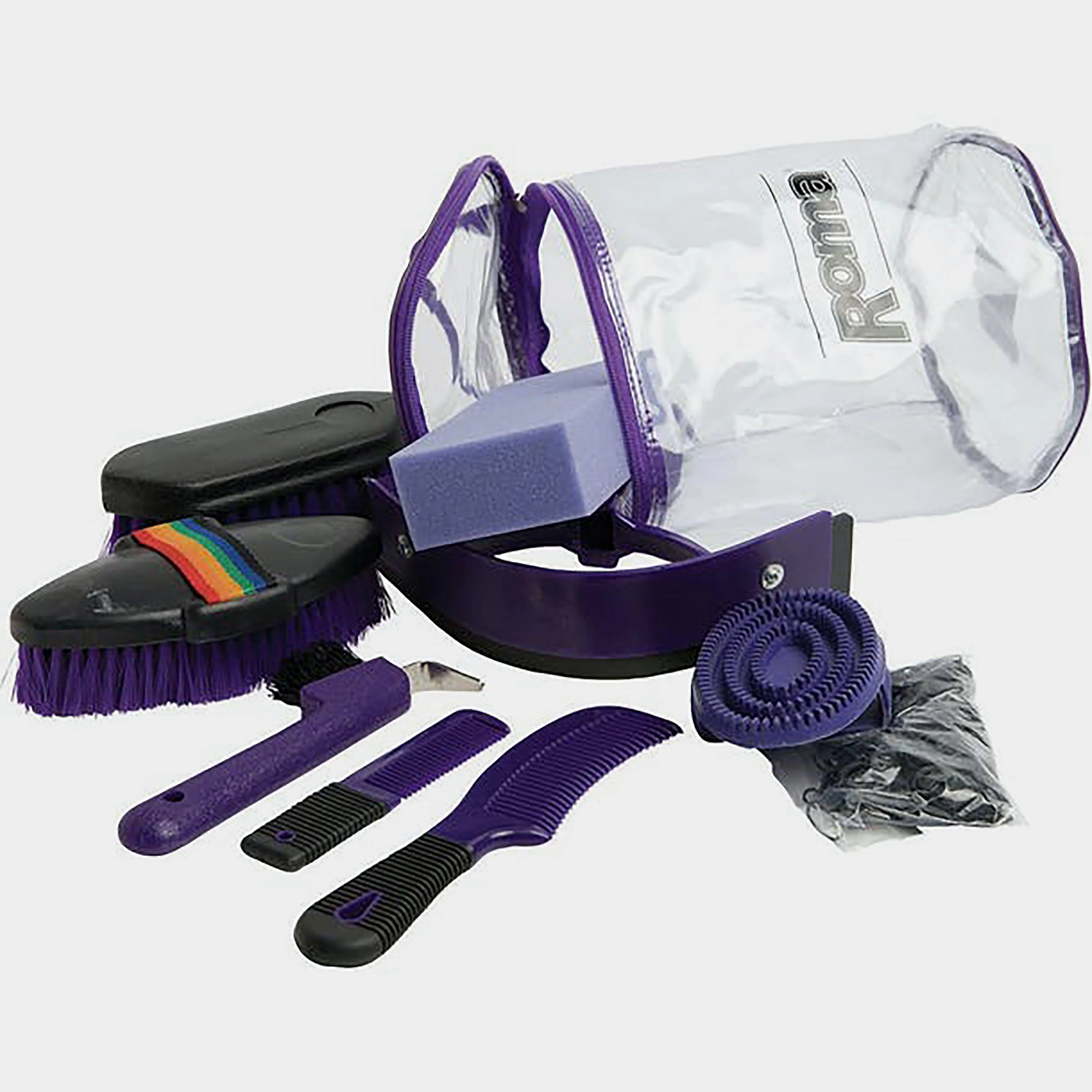 Cylinder Grooming Kit 9 Piece Purple