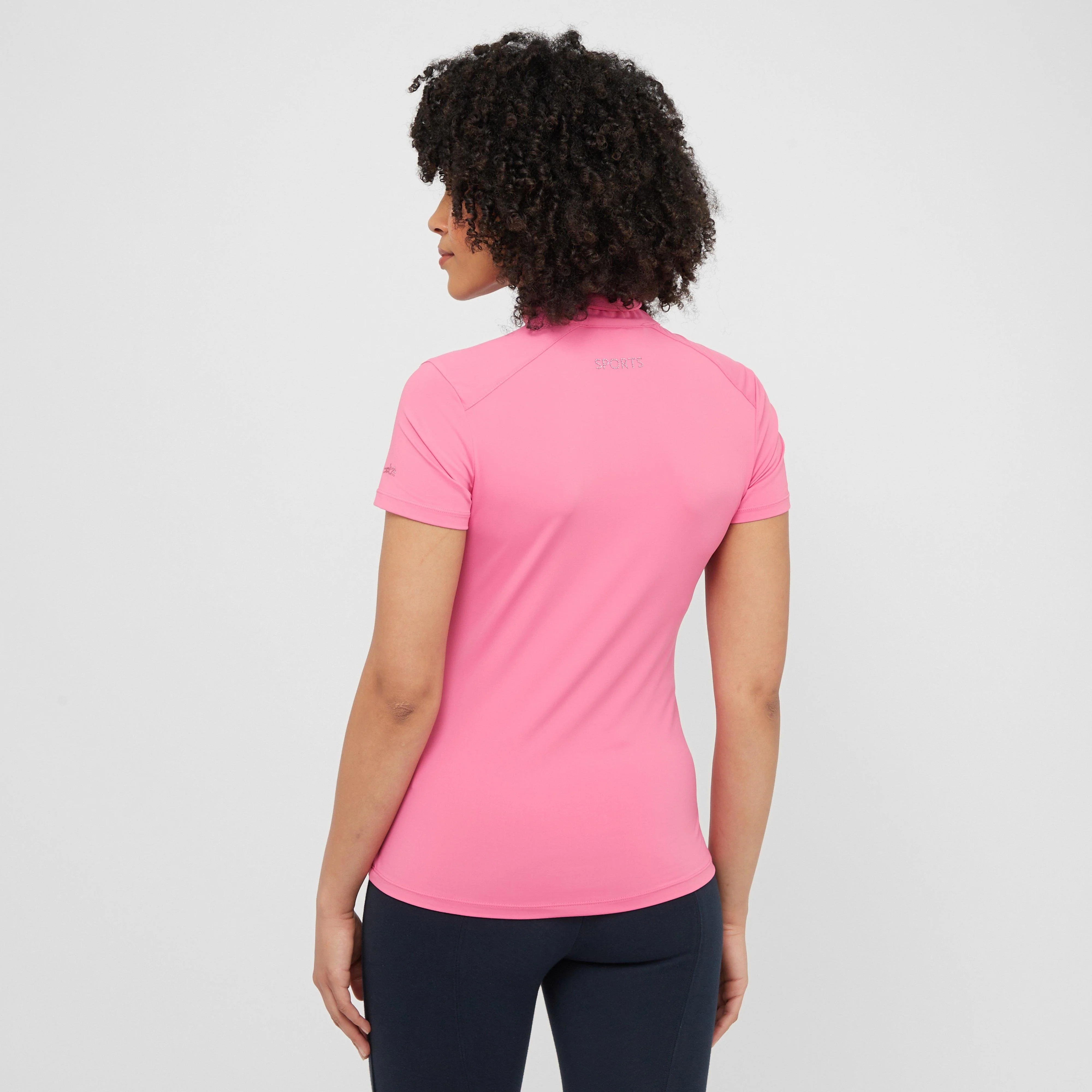 Womens Alissa Short Sleeved Base Layer Hot Pink - Image 2