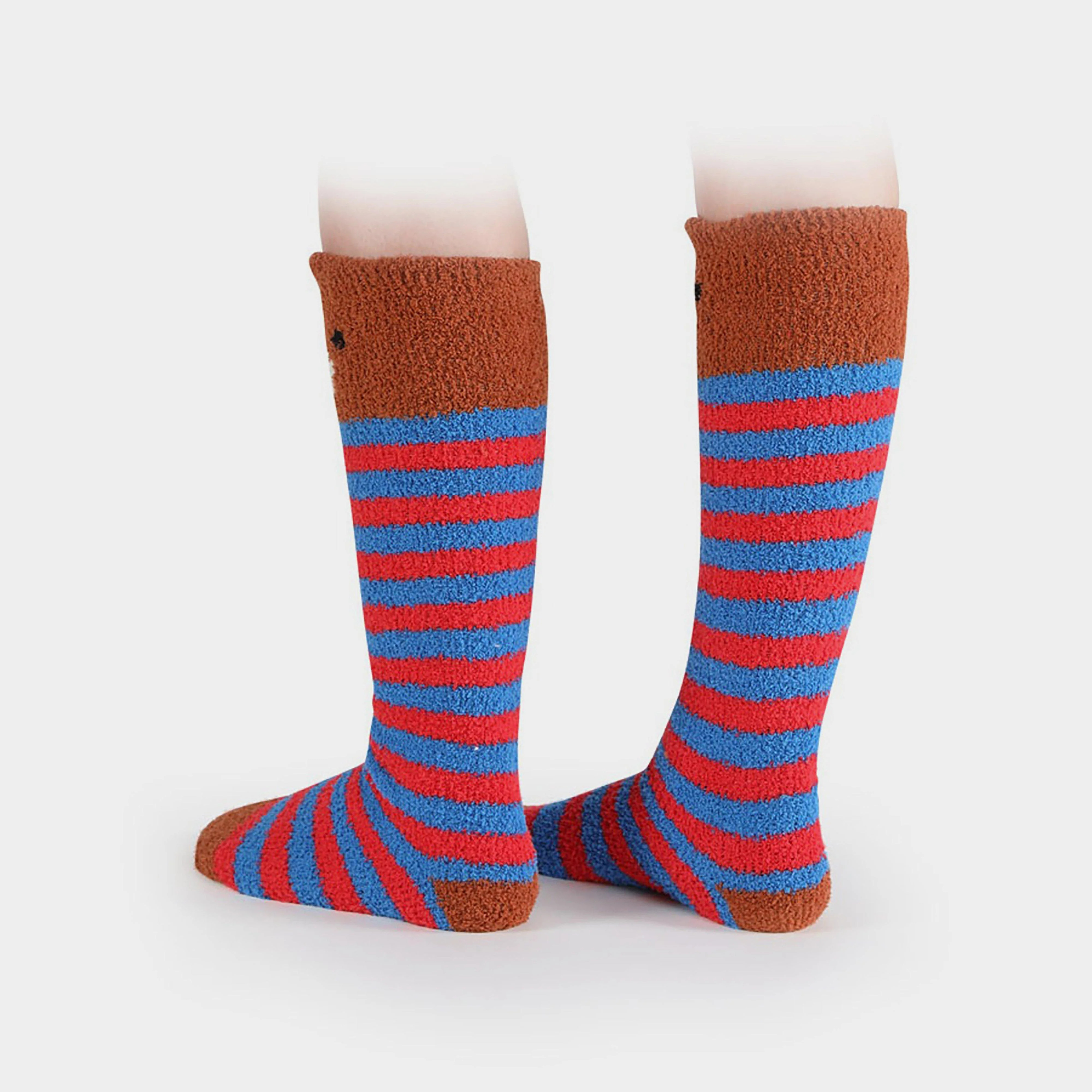 Childrens Fluffy Socks Bear - Image 2