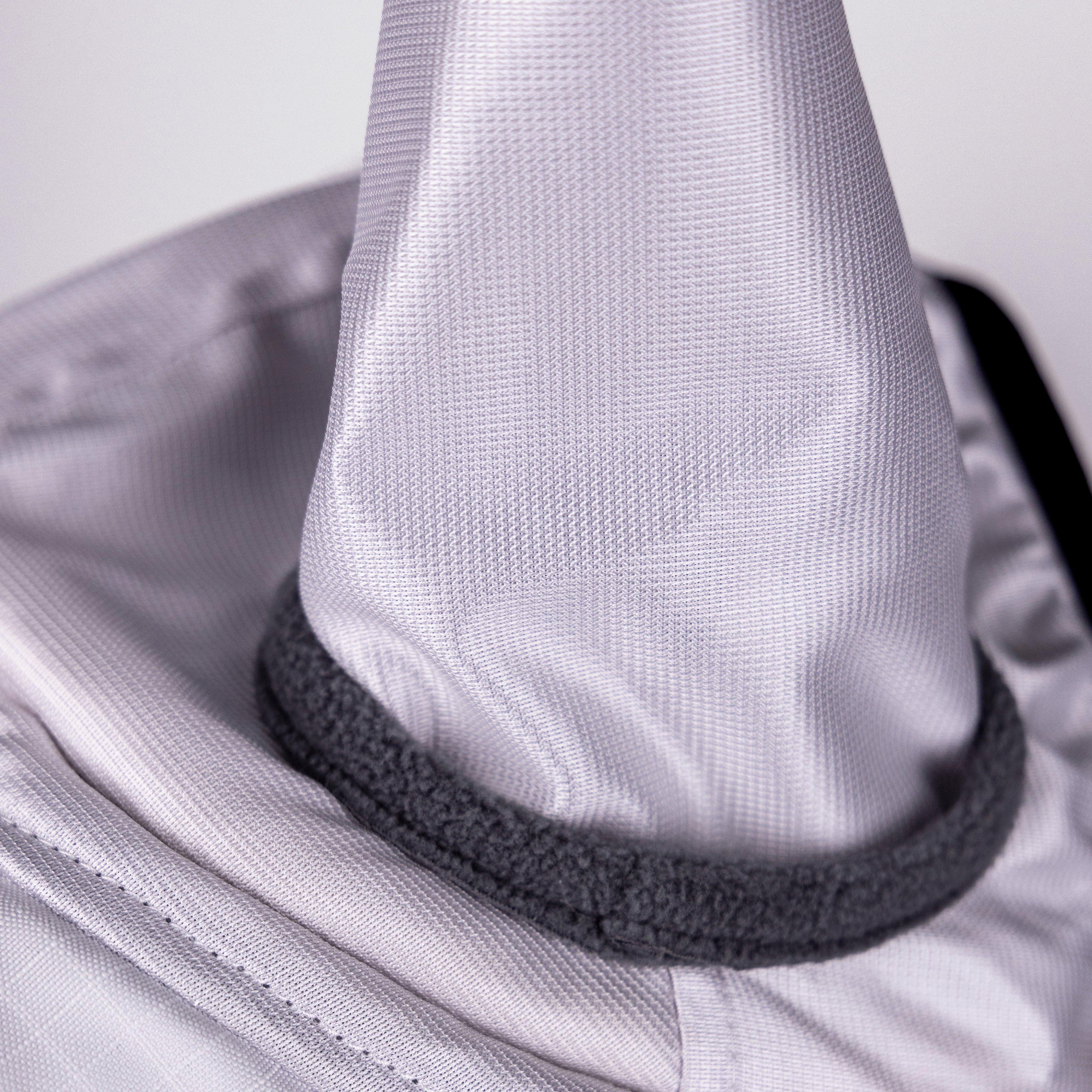 FlyGuard Pro Sun Shade Fly Mask with Ears & Square Nose White - Image 4