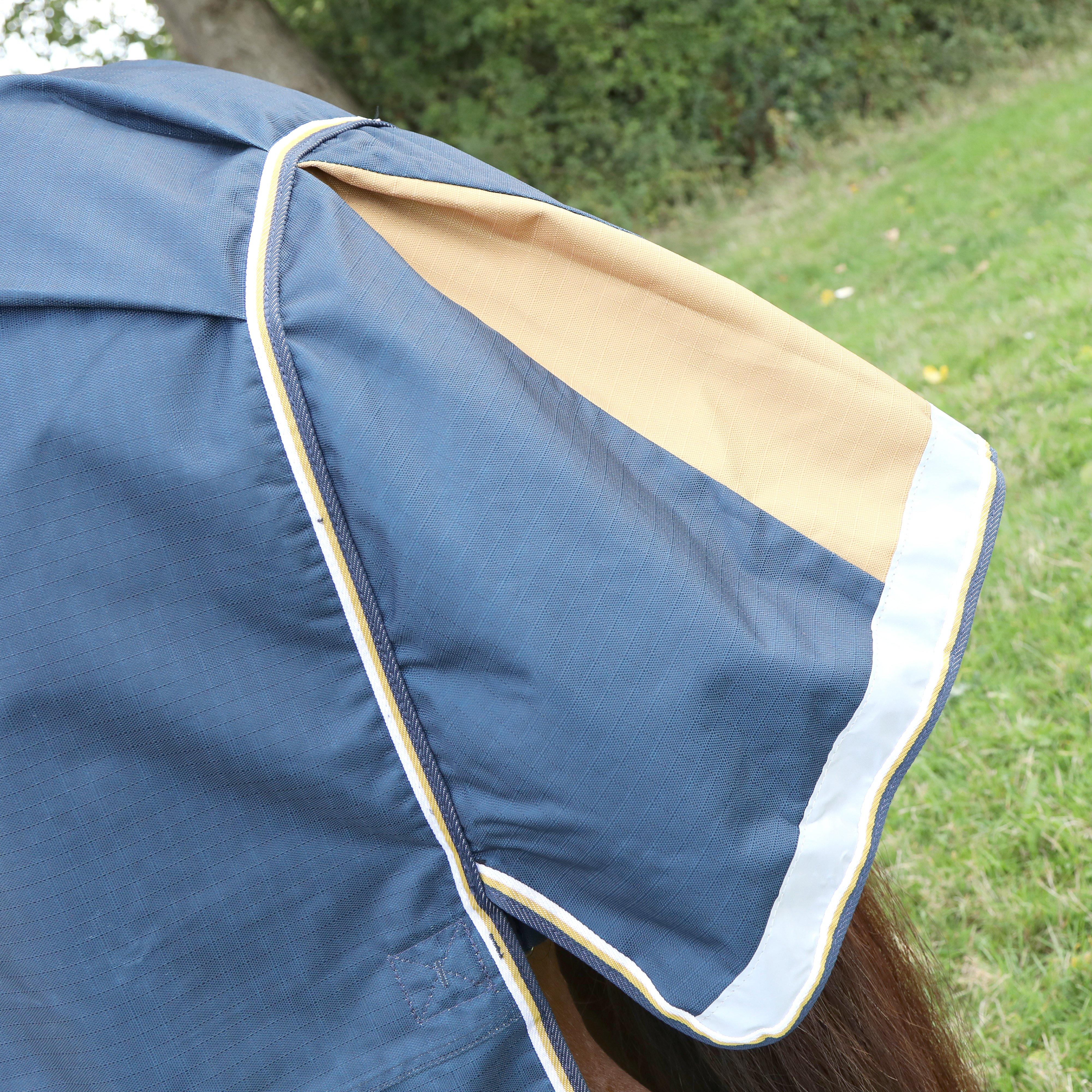 Highlander Plus Lite 0g Standard Neck Turnout Rug Navy - Image 6