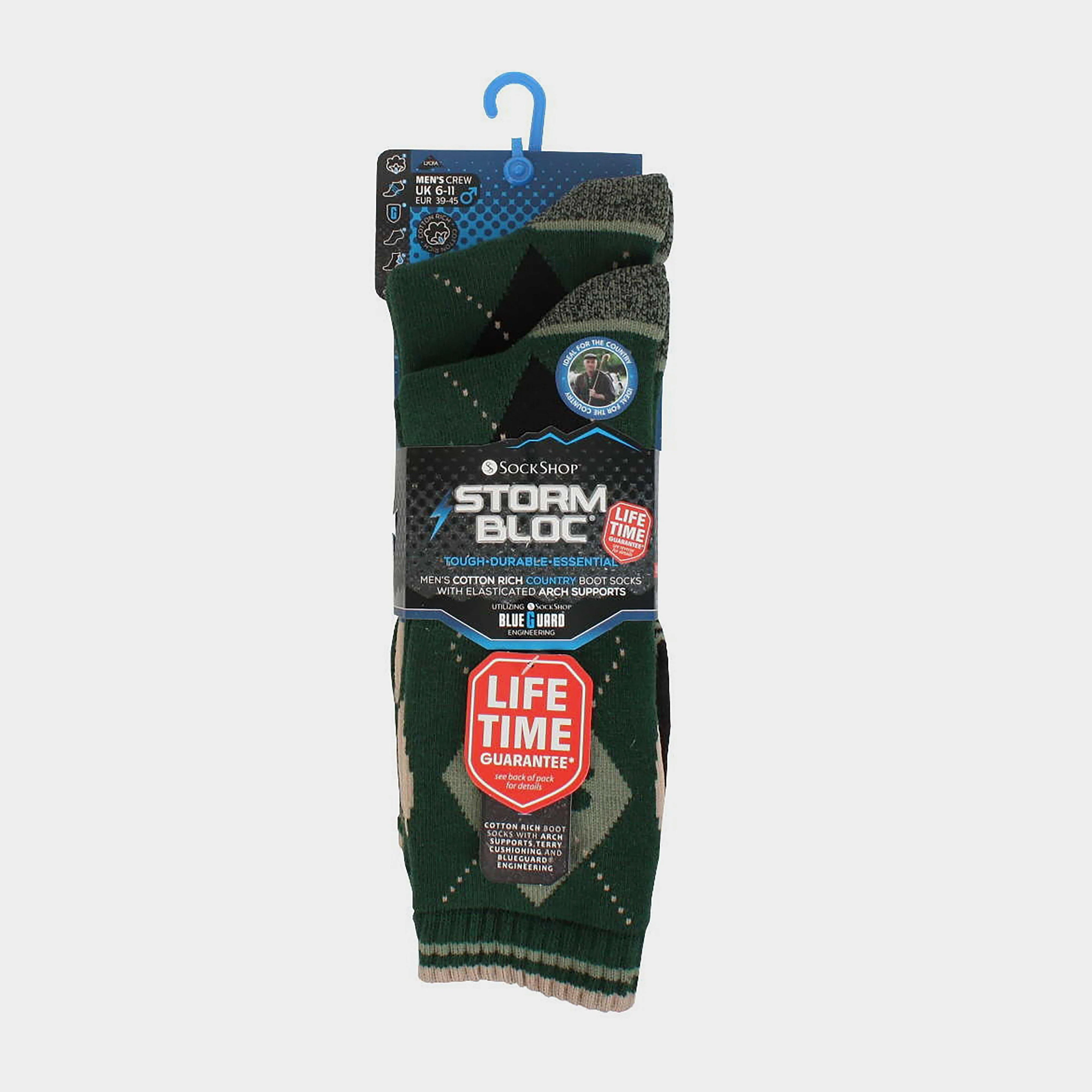 Mens Hayesmere Short Socks 2 Pack Green/Stone - Image 3