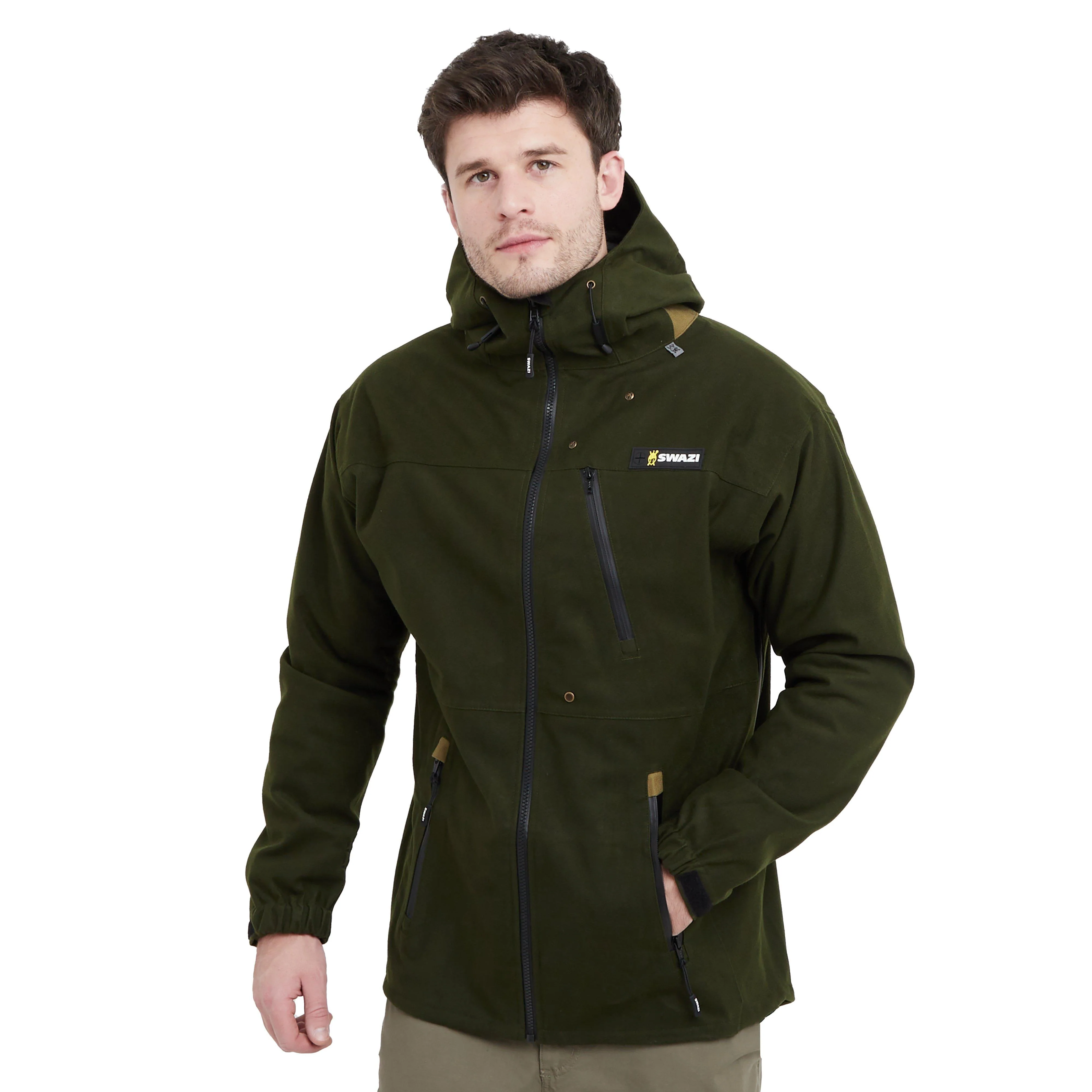 Mens Ibex Jacket Olive - Image 12