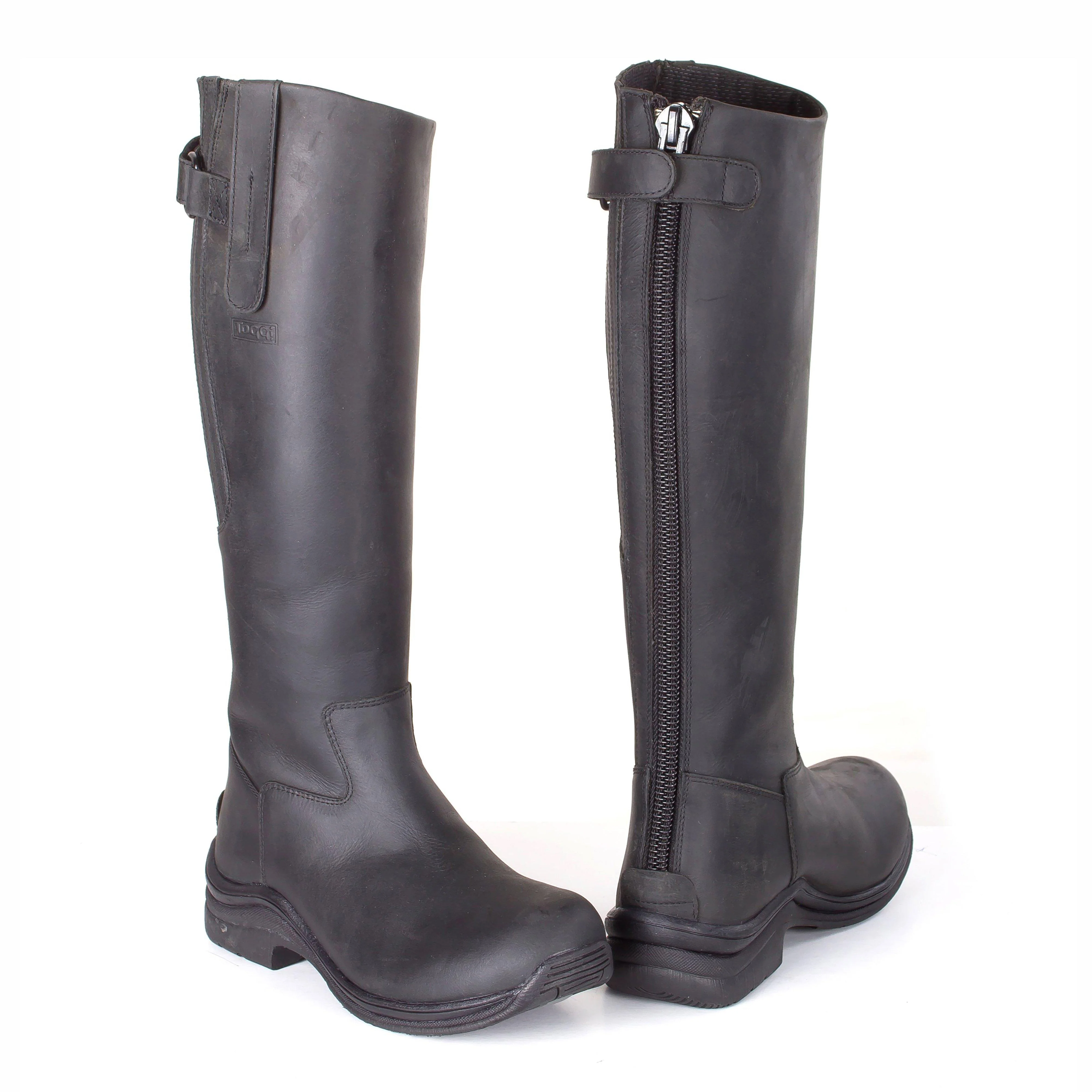 Kids Carlton Long Riding Boots Black - Image 3