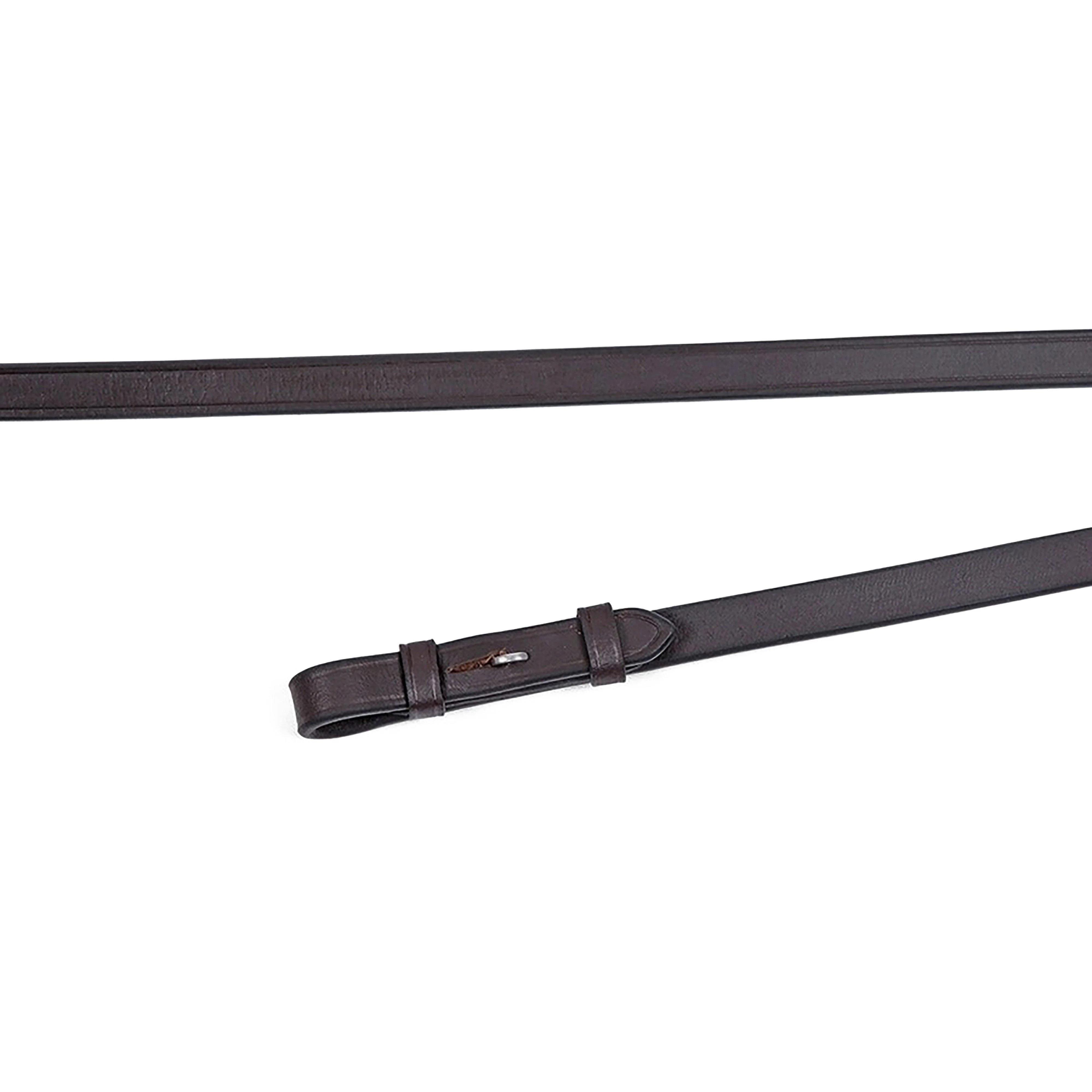 GARA Plain Leather Reins Black - Image 2