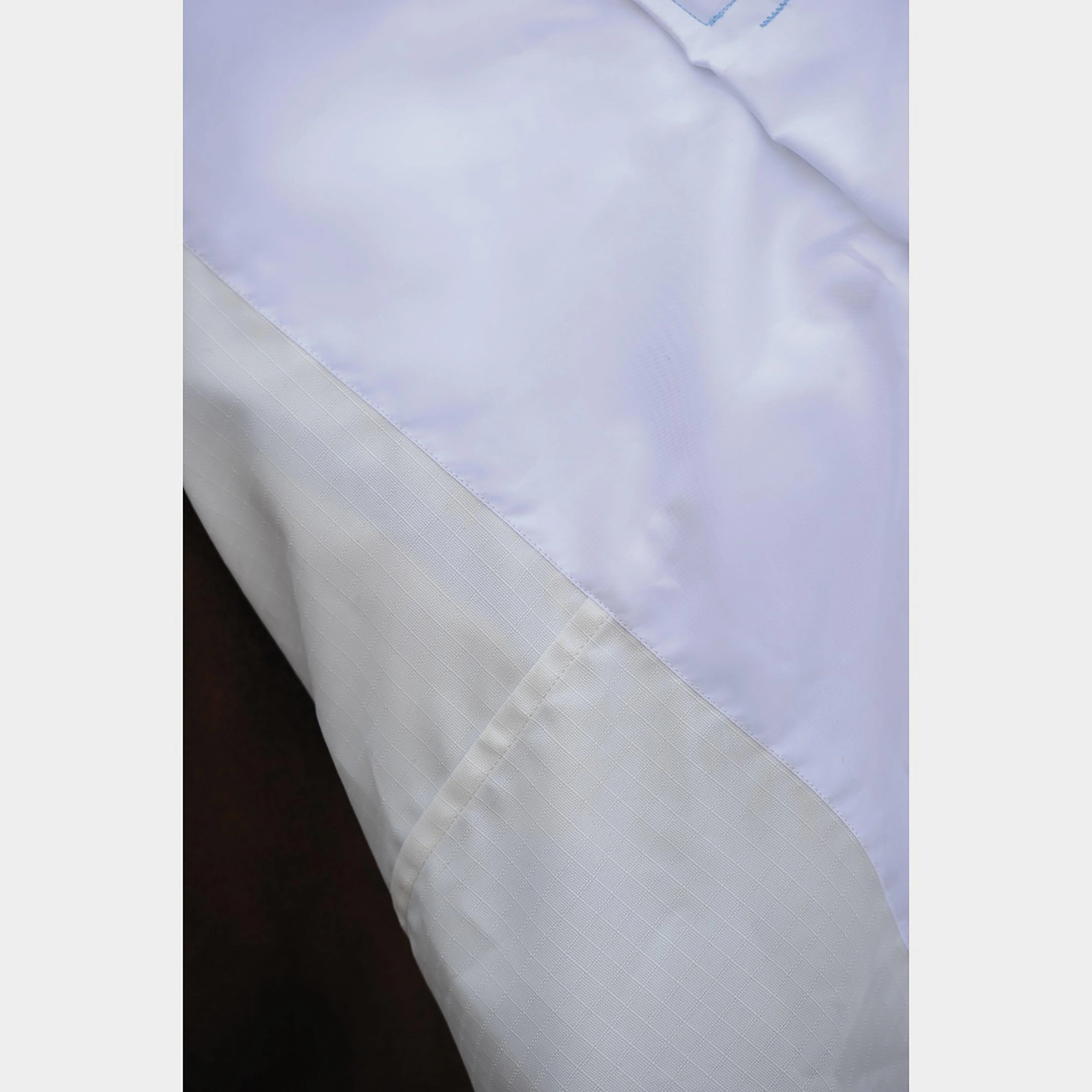 Sweet-Itch Shield Combo Neck Fly Rug White/Blue - Image 9