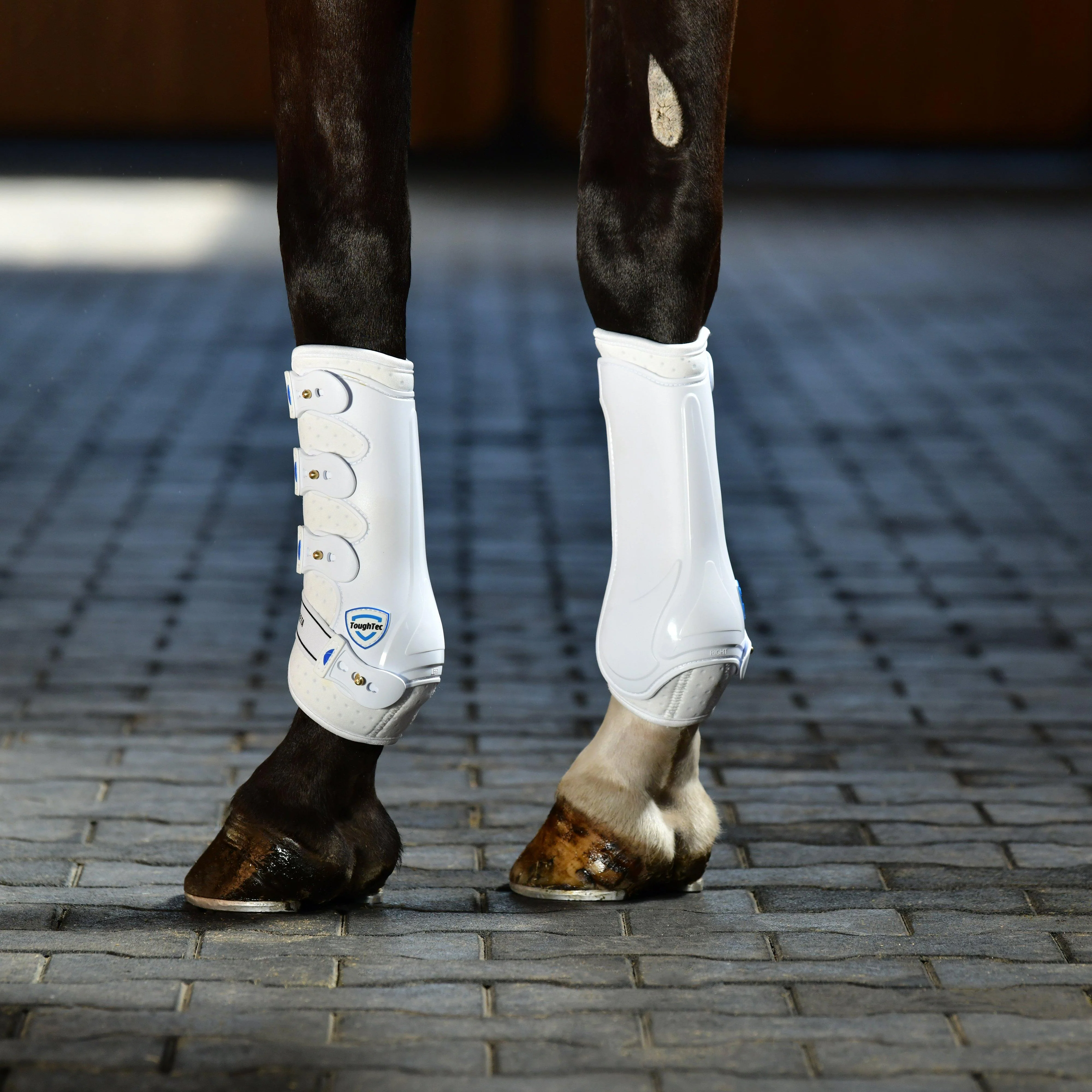 Tough-Tec Hard Shell Dressage Boots White - Image 2