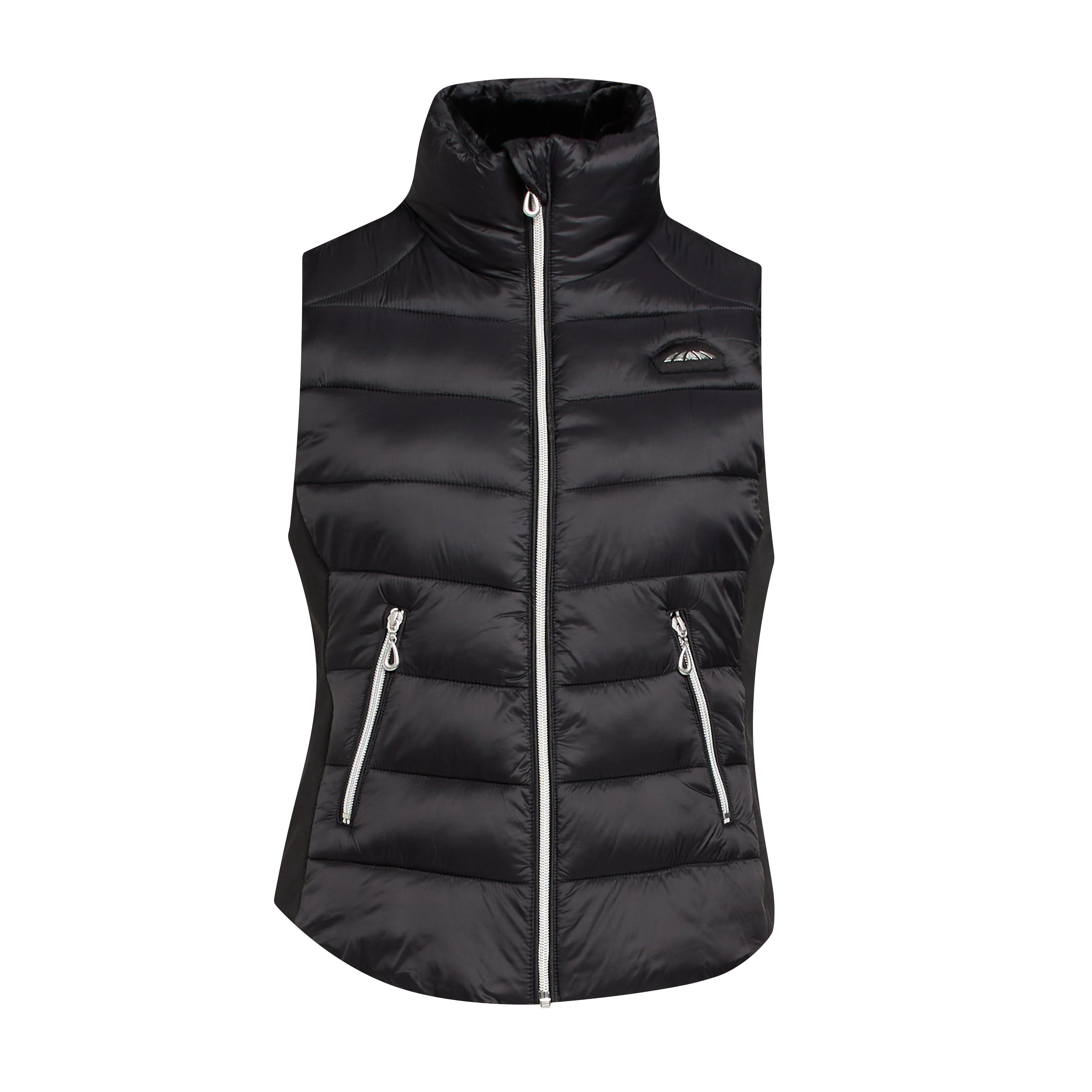 Womens Dion Puffer Vest Black - Image 8