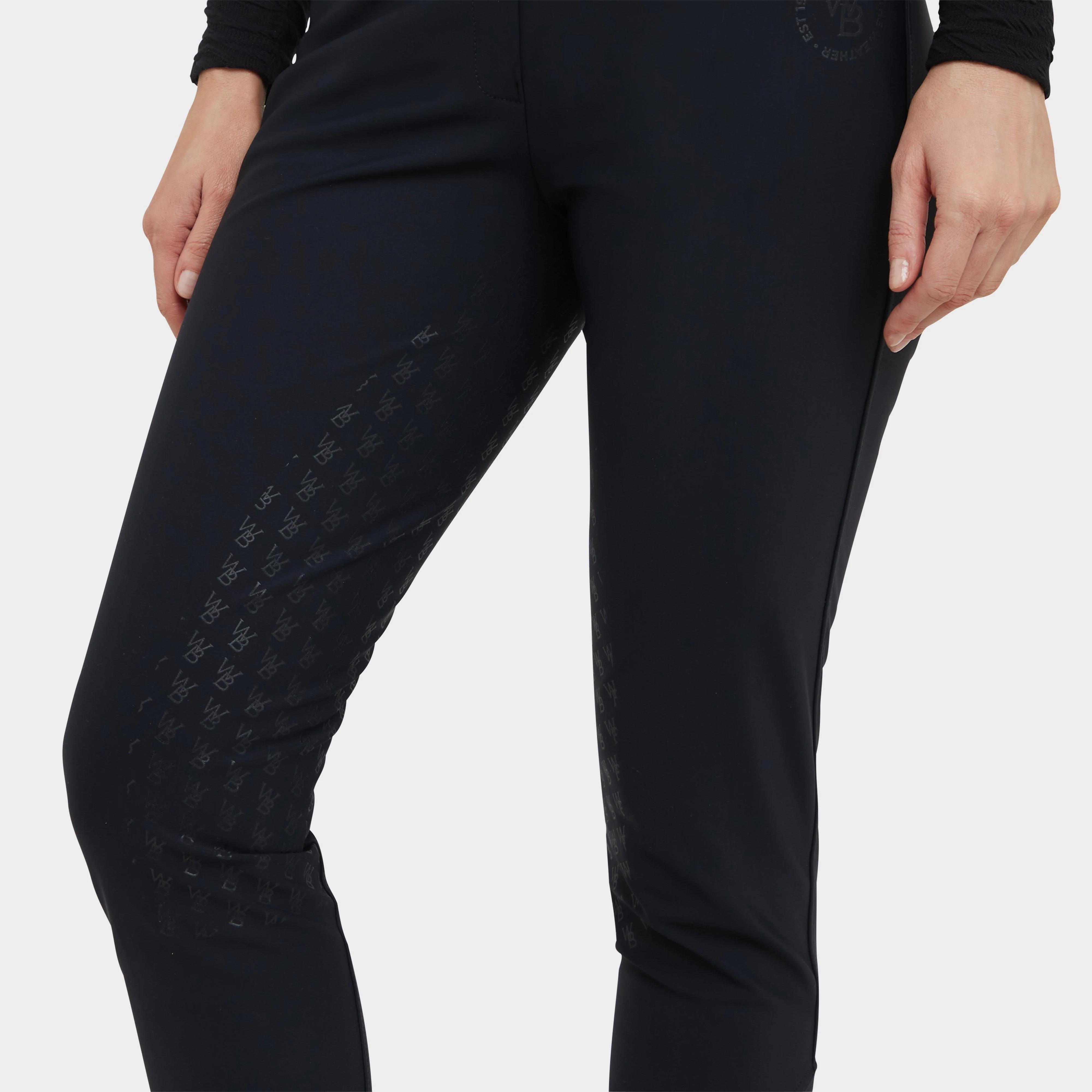 Womens Thermal Waterproof Breeches Black - Image 5